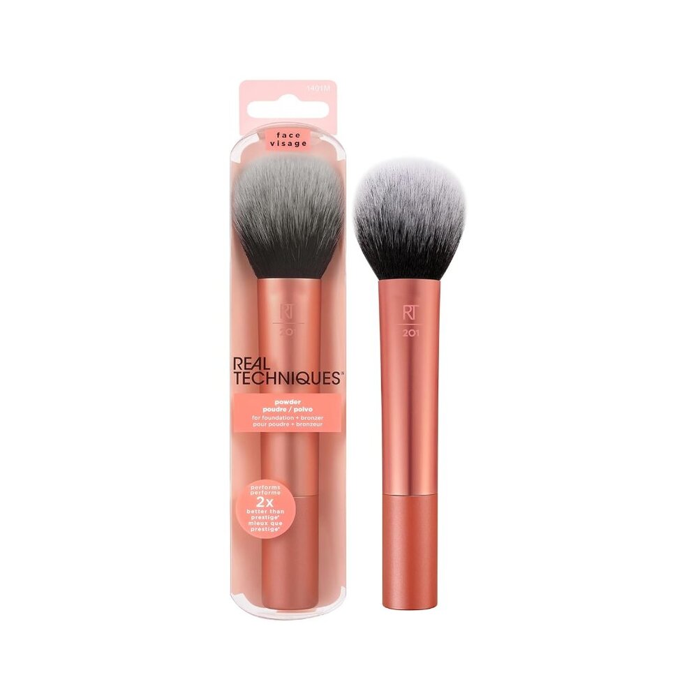 Professional Large Powder Makeup Brush - Flawless Finish with Synthetic Bristles